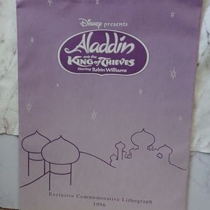 Aladdin King of Theives Disney Lithograph